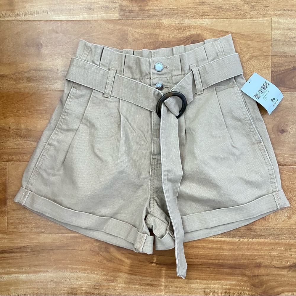 Tan cargo shorts